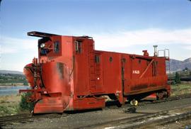 Great Northern Railway Snow Plow X1626 at Wenatchee, Washington in 1973.