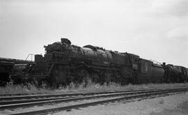 Great Northern Steam Locomotive 2023 at Superior, Wisconsin in 1958.