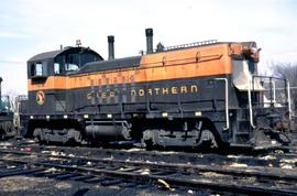 Great Northern Railway 105 at Minneapolis, Minnesota in 1969.