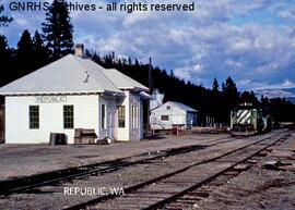 Great Northern Depot at Republic, Washington, undated