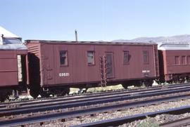 Great Northern Railway Outfit Car O3521 at Malaga, Washington in 1972.