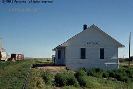 Great Northern Depot at Antelope, Montana, undated