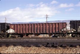 Great Northern Railway Hopper car 70600 at Wenatchee, Washington in 1972.