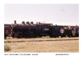 Great Northern Steam Locomotive Number 833, Saint Cloud, Minnesota, 1961