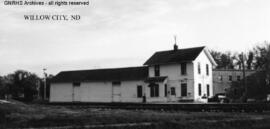 Great Northern Depot at Willow City, North Dakota, undated