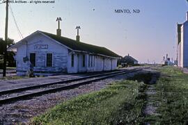 Great Northern Depot at Minto, North Dakota, undated