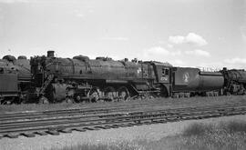 Great Northern Steam Locomotive 2552 at Superior, Wisconsin in 1960.