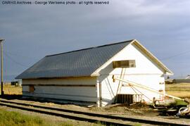 Great Northern Depot at Moccasin, Montana, 1990