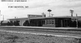 Great Northern Depot at Fort Benton, Montana, undated