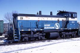 Great Northern Railway 207 at Minneapolis, Minnesota in 1969.