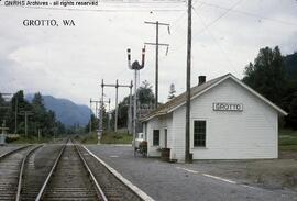 Great Northern Depot at Grotto, Washington, undated