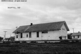 Great Northern Depot at Manvel, North Dakota, undated