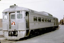 Great Northern Railway Rail motor car 2350 at Great Falls, Montana in 1968.