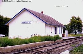 Great Northern Depot at Kempton, North Dakota, undated