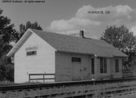 Great Northern Depot at Norwich, North Dakota, undated