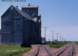 Great Northern Station Sign at Hill Siding , Minnesota, undated