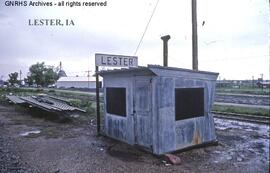 Great Northern Station Building at Lester, Iowa, undated