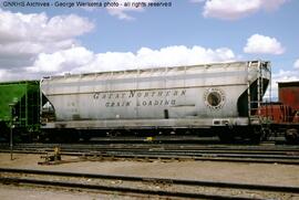 Great Northern Covered Hopper Car 171105 at Belen, New Mexico, 1981