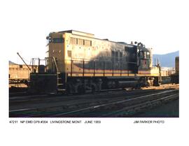 Northern Pacific Diesel Locomotive Number 364, Livingston, Montana, 1969