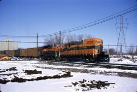 Great Northern Railway 908, 190 at Waconia, Minnesota in 1970.