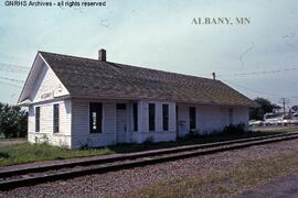 Great Northern Depot at Albany, Minnesota, undated