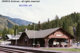 Great Northern Depot at Belton, Montana, undated