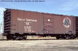 Great Northern Boxcar 21307 at Boulder, Colorado, 1965