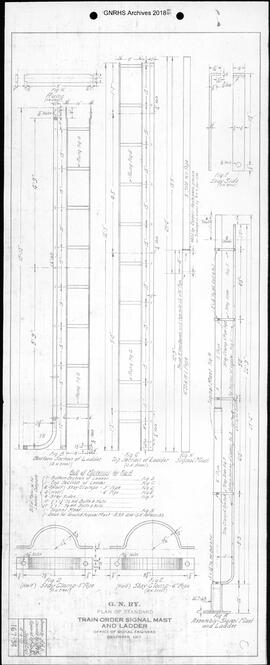 Great Northern Railway Standard Signal Plans; Clamp, Stay, for 5 Inch and 6 Inch Pipe, Ladders, T...