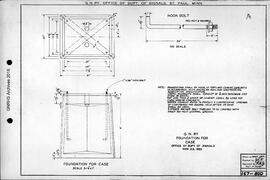 Great Northern Railway Standard Signal Plans; Foundation Concrete for Case, 1955