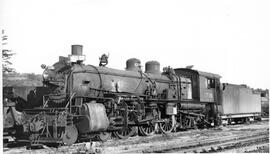 Great Northern Steam Locomotive 1716 at Vancouver, Washington, 1947