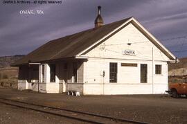 Great Northern Depot at Omak, Washington, undated