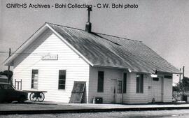 Great Northern Depot at Noonan, North Dakota, 1970