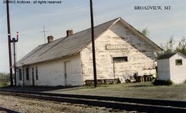 Great Northern Depot at Broadview, Montana, undated