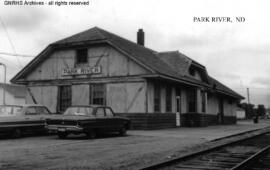 Great Northern Depot at Park River, North Dakota, undated