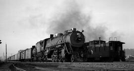 Great Northern Steam Locomotive 3137 at Hillyard, Washington, undated