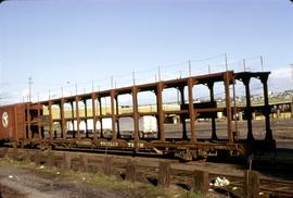 Great Northern Railway Flat car 905071 at Seattle, Washington in 1975.