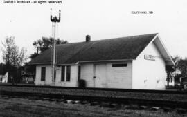 Great Northern Depot at Harwood, North Dakota, undated