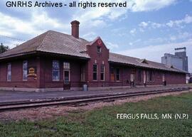 Northern Pacific Depot at Fergus Falls, Minnesota, undated