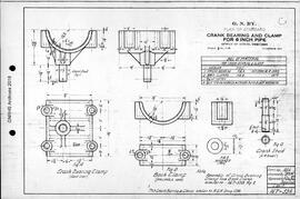 Great Northern Railway Standard Signal Plans; Bearing, Crank and Clamp for 6 Inch Pipe, 1917