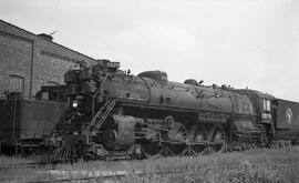 Great Northern Steam Locomotive 2579 at Saint Cloud, Minnesota in 1955.