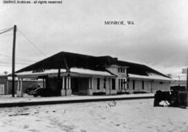 Great Northern Depot at Monroe, Washington, undated