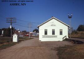 Great Northern Depot at Ashby, Minnesota, undated