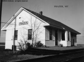 Great Northern Depot at Frazer, Montana, undated