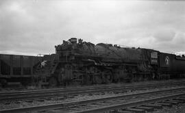 Great Northern Steam Locomotive 2022 at Superior, Wisconsin in 1956.