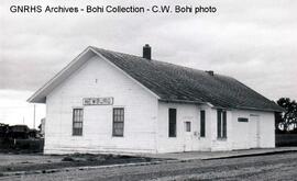 Great Northern Depot at Newburg, North Dakota, 1970