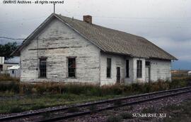 Great Northern Depot at Sunburst, Montana, undated