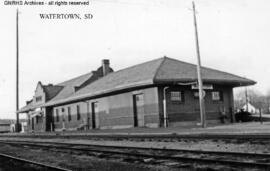 Great Northern Depot at Watertown, South Dakota, undated