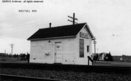 Great Northern Station Building at Bruno, Minnesota, undated