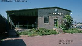 Great Northern freight house at Sioux City, Iowa, undated