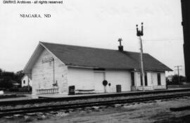 Great Northern Depot at Niagara, North Dakota, undated